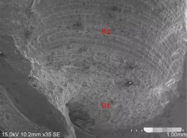 圖9 斷面B區形貌